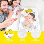 PRATIQUE Kids Bath Mat for Tub Non Slip，40 X 16 Inch Extra Long Kids Bathtub - Image 4
