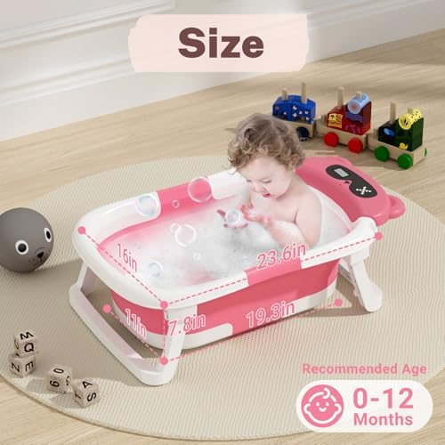 AVIDOR Baby Bathtub, Collapsible Bathtub - Image 3