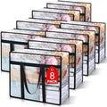 8Pack Clear Blanket Storage Bags Comforter Clothes Storage Moving Bag by Besslly