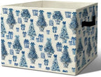 Vintage Chinoiserie Christmas Storage Box by Unknown