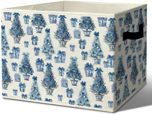 Vintage Chinoiserie Christmas Storage Box by Unknown