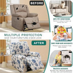 NILUOH Stretch Recliner Covers 4 Piece, Non-Slip Lazy Boy Chair Covers - Image 4