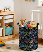 Kids Laundry Basket Boys Laundry Hamper Kids Collapsible Canvas Waterproof - Image 5