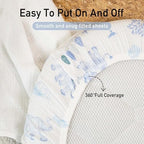 Gllquen Baby Muslin Bassinet Sheets 3pk, Soft Cotton Baby Sheet 33x17 - Image 6