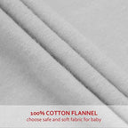 Flannel Crib Sheet 2 Pack, 100% Cotton Flannel, Heavenly Soft Fitted Sheet - Image 2