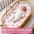 4 Pcs Bassinet Sheets Girls - Image 4