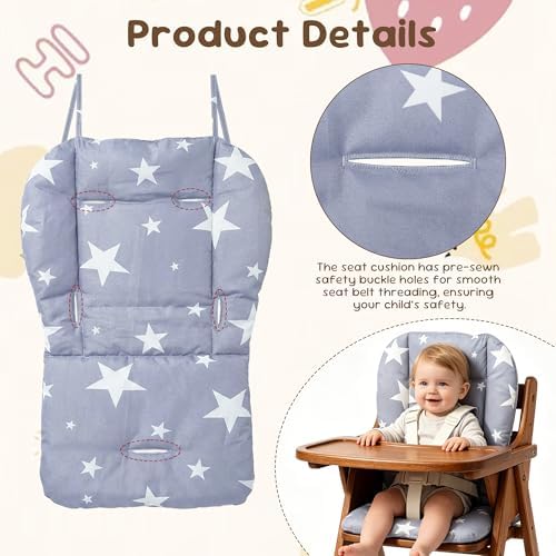 Kocpudu High Chair Cushion, High Chair Pad, Seat Cushion - Image 4