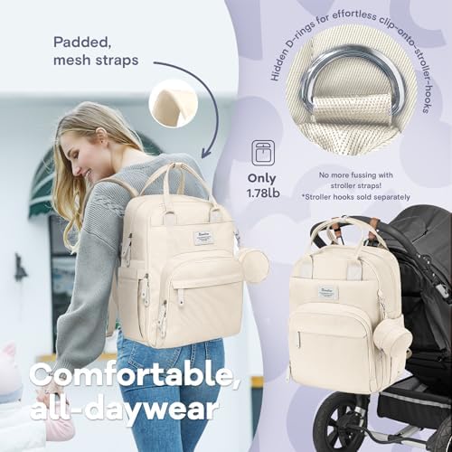 RUVALINO Baby Diaper Bag Backpack - Image 5