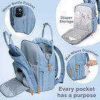 RUVALINO Baby Diaper Bag Backpack - Image 3