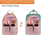 Surblue Backpack Organizer Insert Liner Hanging Travel Rucksack Purse and - Image 6
