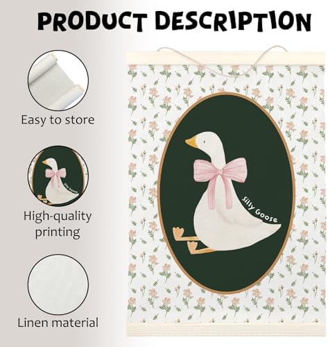 LKETW Forest Green Silly Goose Poster Hanger Frame, 12x16 inch Preppy Wall Art - Image 7