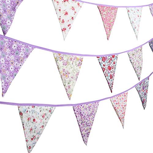 10M/32Ft Triangle Bunting Banner, Baby Shower, Outdoor and Home Decorations - Image 2
