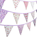 10M/32Ft Triangle Bunting Banner, Baby Shower, Outdoor and Home Decorations - Image 2