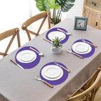 50 Pieces Purple Paper Place Mats Round Disposable Table Mats Purple Paper - Image 5