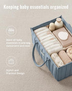 Blissful Diary Baby Diaper Caddy Organizer, Stylish Storage Basket - Image 4