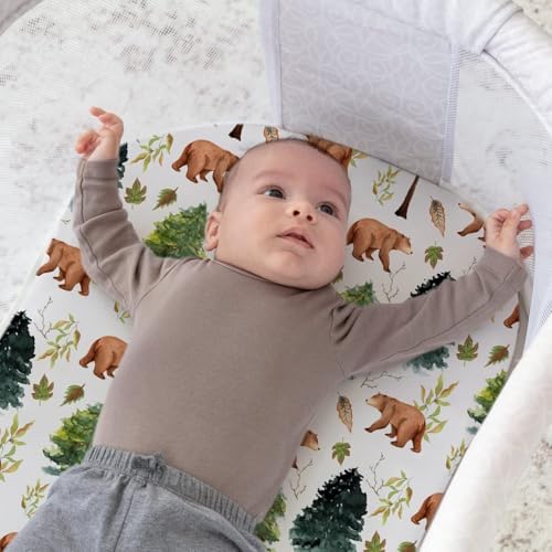 Stretch Fitted Bassinet Sheet Set BROLEX 2 Pack Cradle Sheets - Image 5