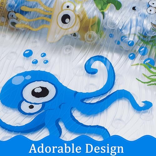 BEEHOMEE Kids Bath Mat for Tub, Non-Slip Toddler Bathtub Mat - Image 4