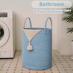 JMvicyroam 100L Cotton Rope Laundry Basket Hamper - Image 5