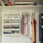 GRANNY SAYS 4-Shelf Hanging Closet Organizer, Foldable Storage - Image 2