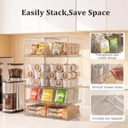 Clear Stackable Storage Drawers: Acrylic Organizer Bins 6 Pack - Image 4