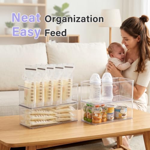 Hudgan 4 Pcs Storage Container Breastmilk - Image 3