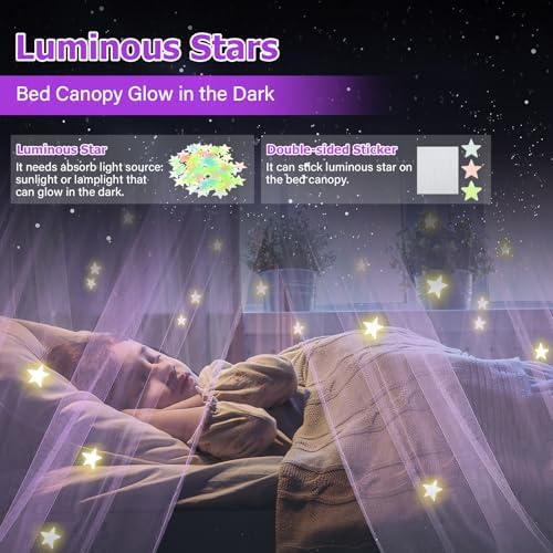 Bed Canopy with Lights, Bed Canopy - Image 3