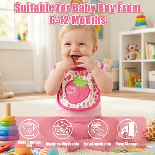 Cotton Waterproof Baby Bibs - Image 5