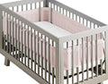 BreathableBaby Breathable Mesh Crib Liner – Deluxe Ruffle Collection – Blush – by BreathableBaby