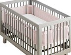 BreathableBaby Breathable Mesh Crib Liner – Deluxe Ruffle Collection – Blush – by BreathableBaby
