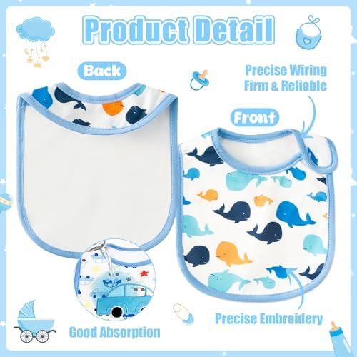 Cotton Waterproof Baby Bibs - Image 4