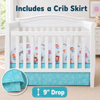 EVERYDAY KIDS 3 Piece Girls Crib Bedding Set - Image 5