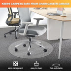 Chair Mat for Carpet- Low Pile Carpet Protector for Office Gaming Computer Desk - Image 2