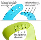 2-Pack Waterproof Silicone Baby Bib Lightweight Comfortable Easy-Wipe Clean - Image 2
