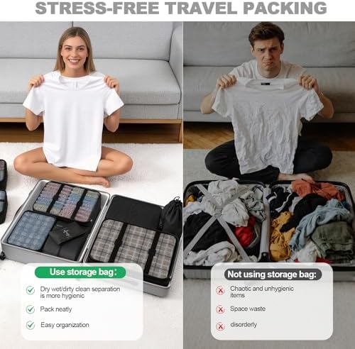 8 Set Packing Cubes for Travel, Suitcase Organizer Bags for Luggage - Image 6