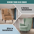 NILUOH Wingback Chair Covers 2-Piece, Armchair Slipcovers - Image 5