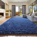 Amdrebio Navy Blue Large Area Rug 8x10 by Amdrebio