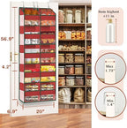 Over The Door Organizer 5 Tiers Extra Large Behind Door Storage of 10 - Image 3
