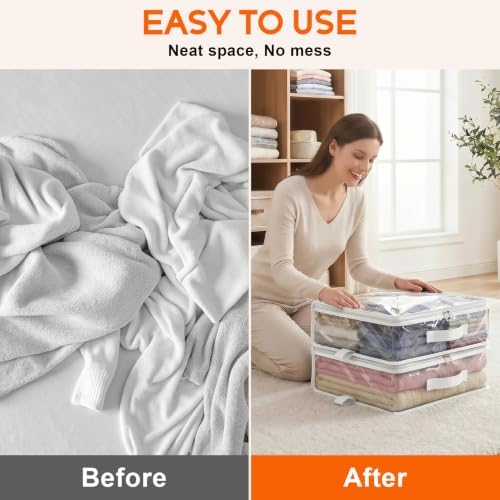 10 Pack Clear Storage Bags - Image 3