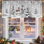 Vandarllin Winter Christmas Valance Curtains - Image 5