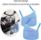 2PCS Universal Side Sling Stroller Cargo Net, Portable Storage Mesh Bag - Image 6