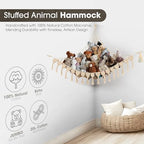 Abby Baby Extra Large Stuffed Animal Storage Hammock Corner - Image 5