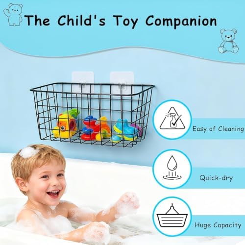 Hanging Bath Toy Storage Basket - Image 2