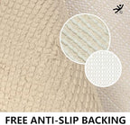 KOEXM Half Circle Boho Bathroom Rugs - Image 4