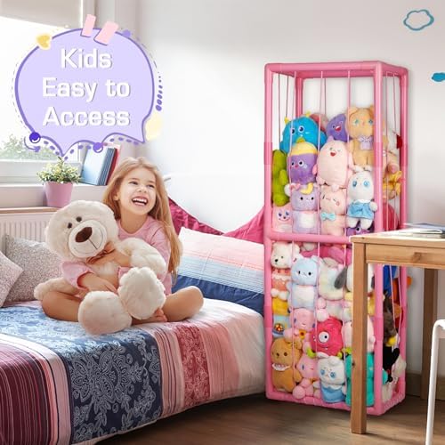 Stuffed Animal Storage Zoo Holder Space Save, PVC Stuffed Animal Organizer - Image 6
