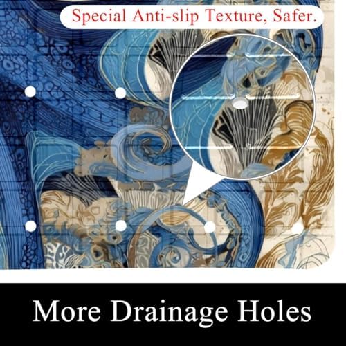 Bathtub Mat Non Slip 26.8x15.1 Inch, Machine Washable Shower Mats - Image 2