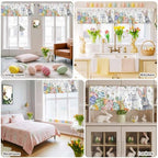 Vandarllin Easter Kitchen Curtains Valances - Image 6