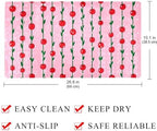 Shower Mat Non Slip 26.8 x 15.1 Inches, Cherry Pattern Bathtub Mat Shower Stall - Image 3