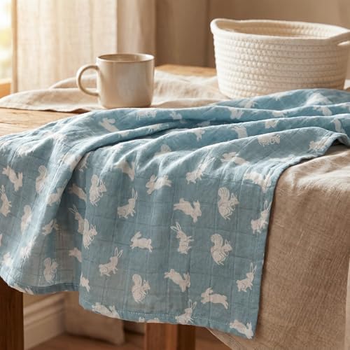 Muslin Swaddle Blankets for Newborn, Cotton Receiving Blanket - Image 6