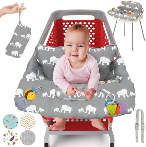 PILLANI Shopping Cart Cover for Baby, High Chair Cover for Restaurant Seat by Pillani