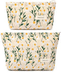 SOIDRAM 2 Pcs Makeup Bag Large Cosmetic Bag Toiletry Bag Makeup Pouch Travel by SOIDRAM